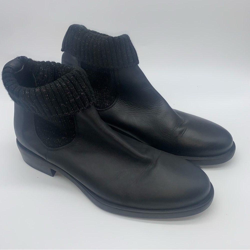 Barney’s New York Leather Sock Boots Sz 9.5